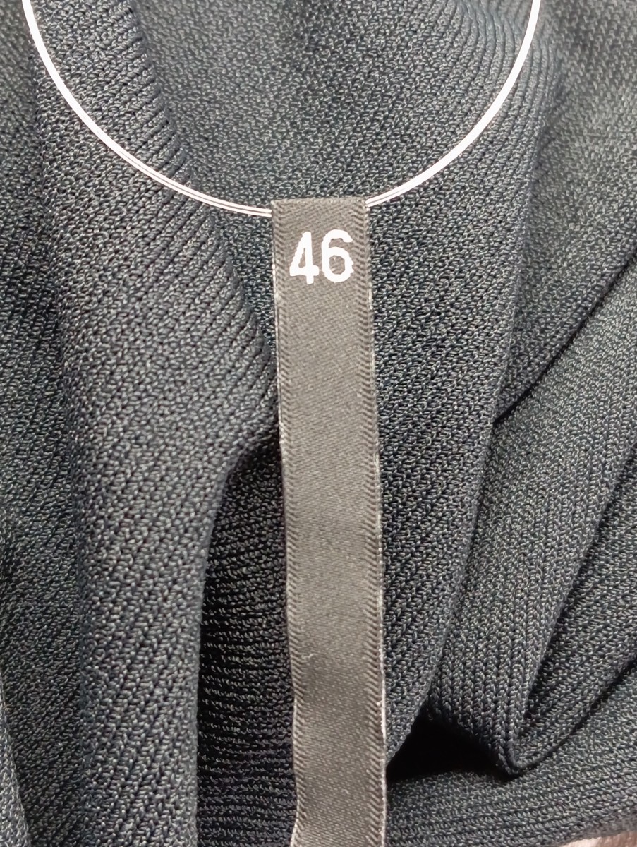Etuikleid Damen Gr. 46 XL Grün Beige Uni Midikleid - Bild 4