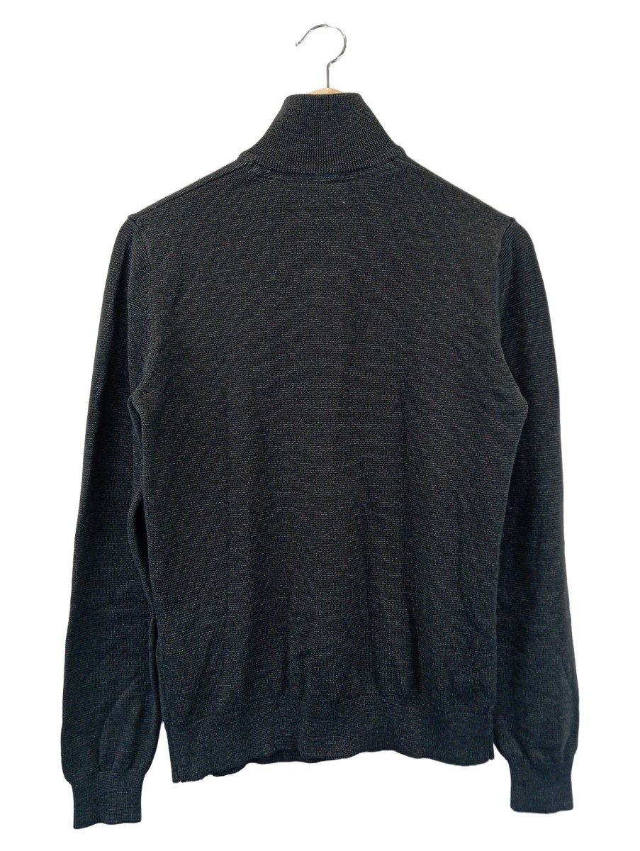 Herren Pullover S Dunkelgrau Reißverschluss Baumwolle - Bild 2
