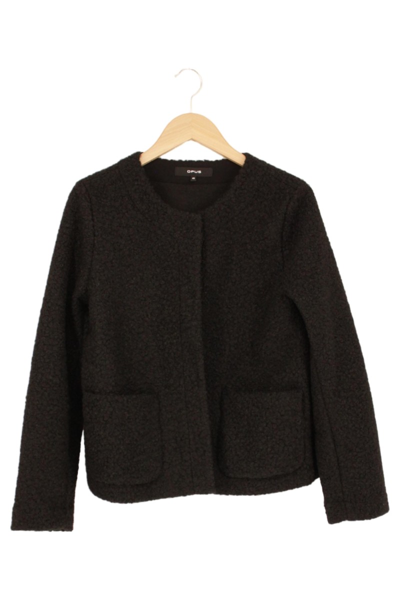 Leichte Jacke Damen Gr. 40 Schwarz Meliert Klassisch Elegant - Bild 1