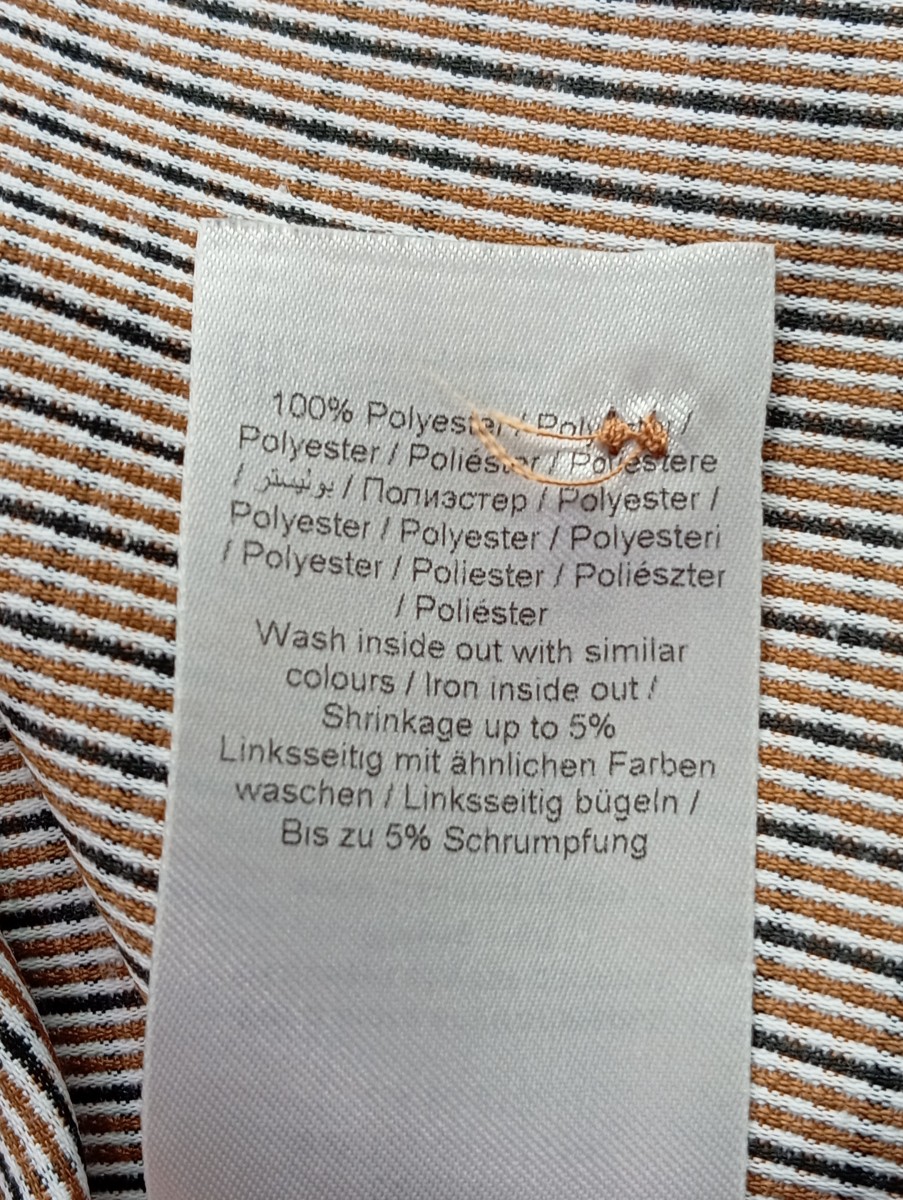 Blusenkleid Hemdblusenkleid Beige Kariert Damen Gr. 38 M - Bild 4