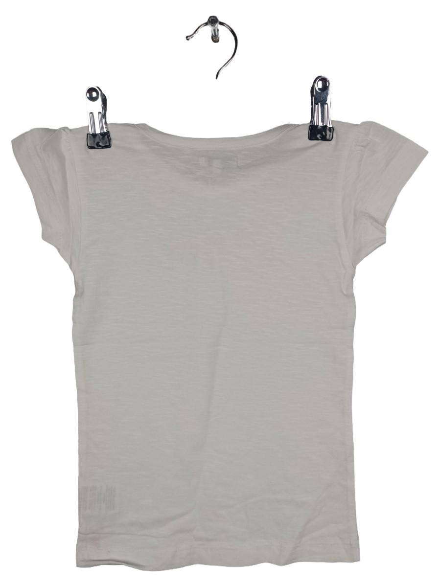Kinder T-Shirt Gr. 104 Weiß Papageien Print Kurzarm - Bild 2