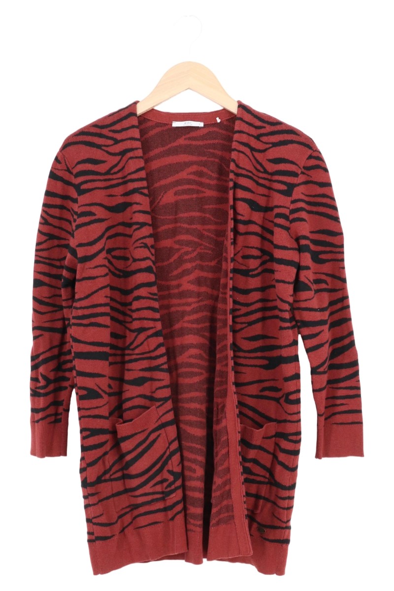 EDC Damen Strickjacke 36/S Rot Tiermuster Cardigan Casual Modern - Main Image