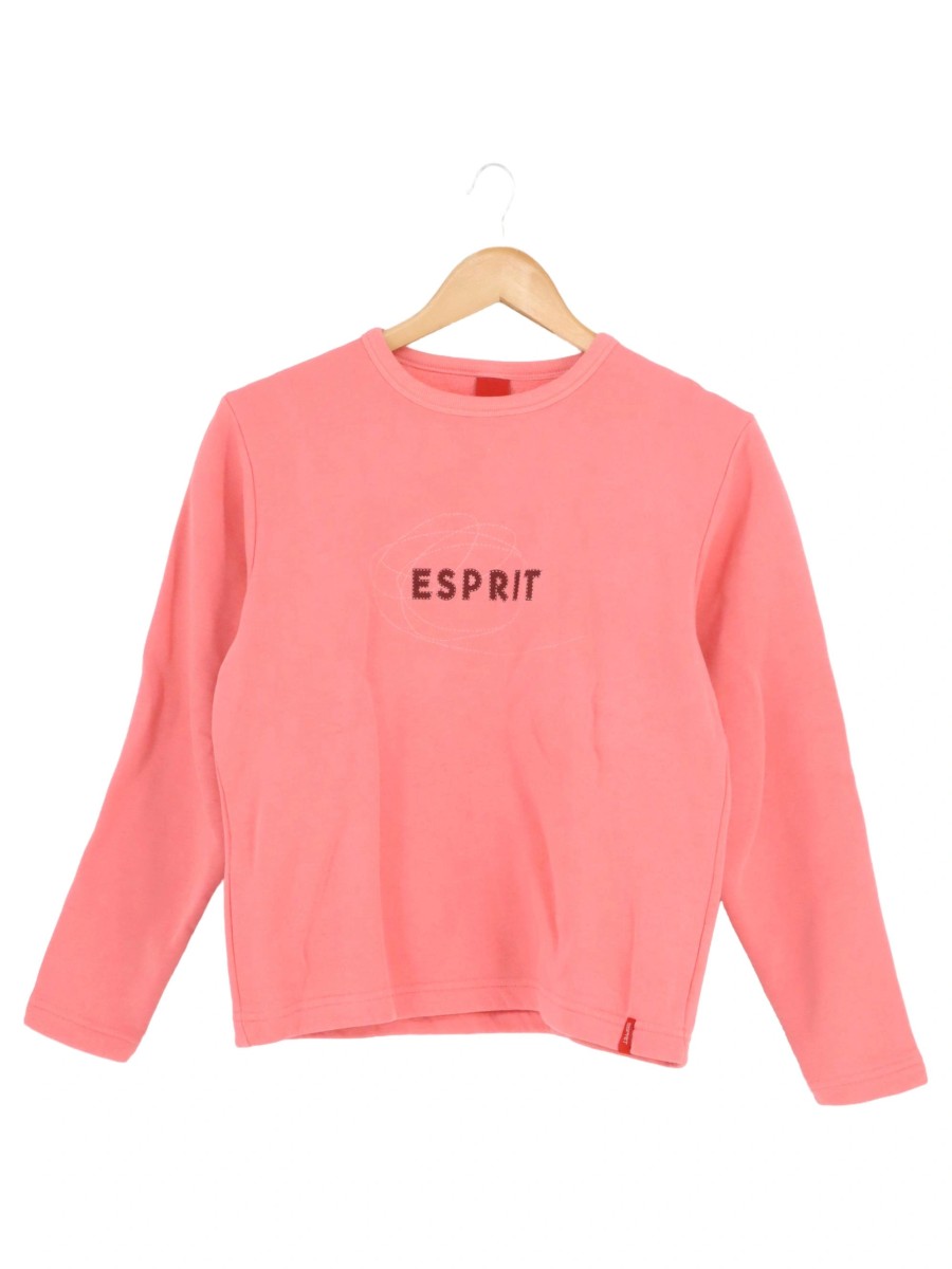 ESPRIT Pullover Kinder Mädchen 164 Rosa Sweatshirt Schriftzug