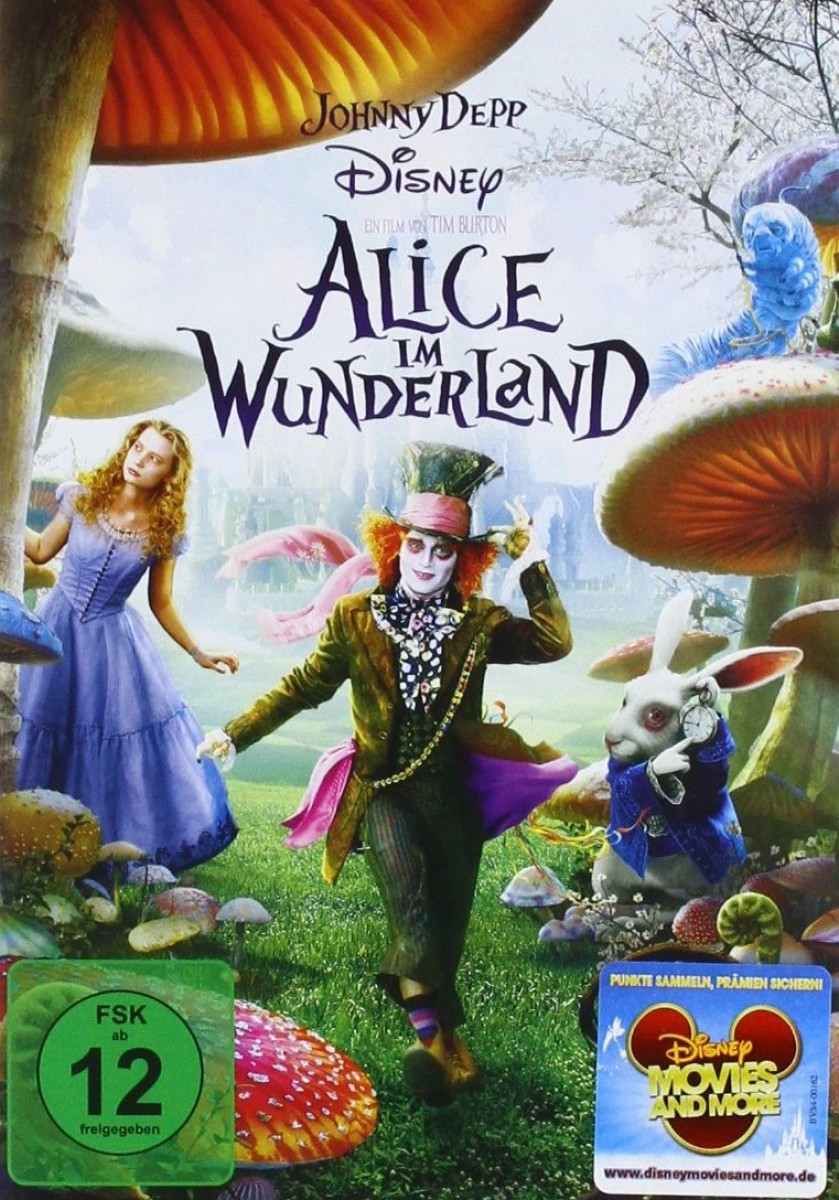 Alice im Wunderland DVD - Johnny Depp, Mia Wasikowska - Disney Fantasy - Bild 1