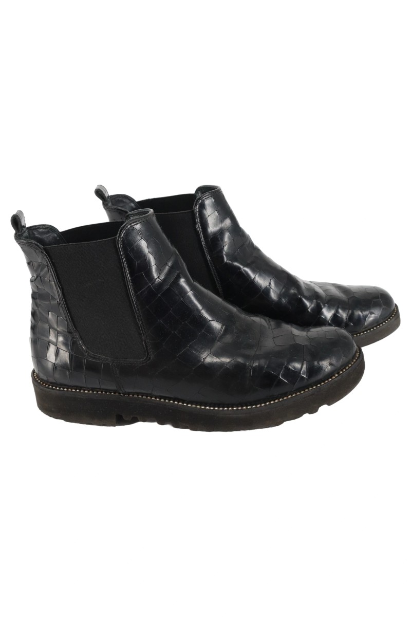Schwarze Boots Chelsea Boots Damen GÃ¼nstig Leder PAUL GREEN