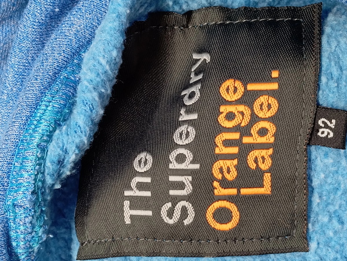 Kapuzenpullover Kinder Gr. 92 Blau Baumwolle Logo Print Streetwear - Bild 3