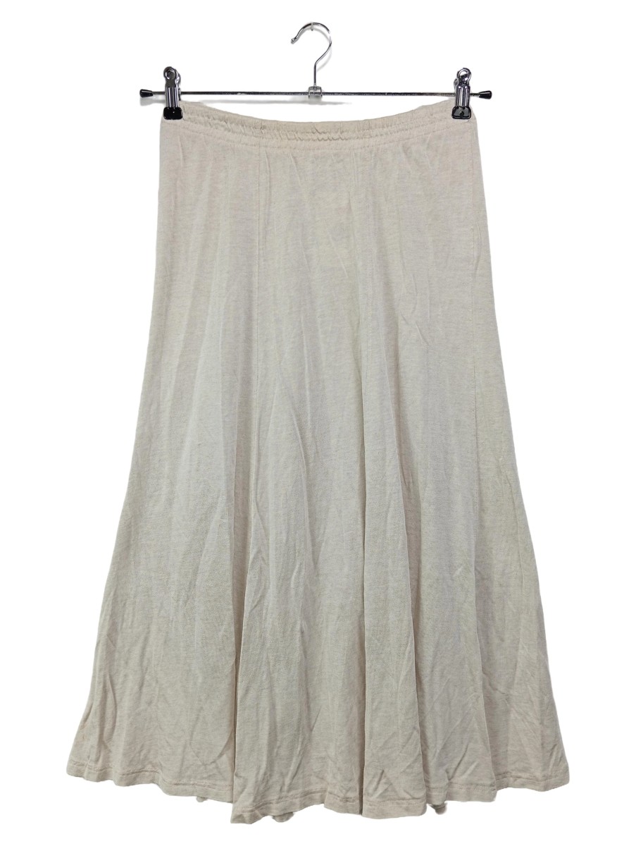 A-Linienrock Midirock Beige Gr. 38 M Baumwolle Vintage Gebraucht - Bild 1