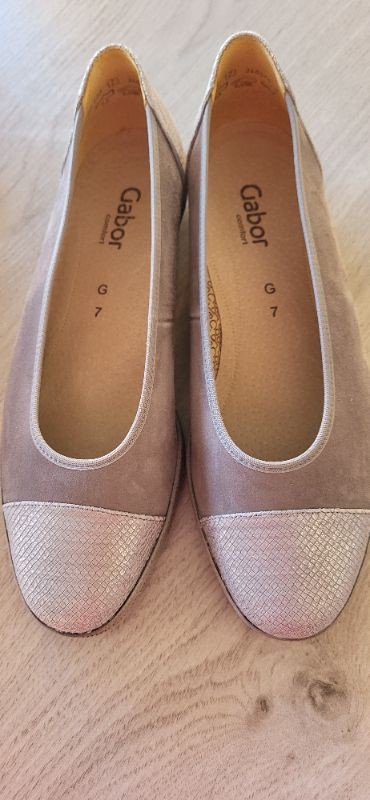 GABOR Ballerina Damen Schuhe 40 Beige Klassisch Komfortabel