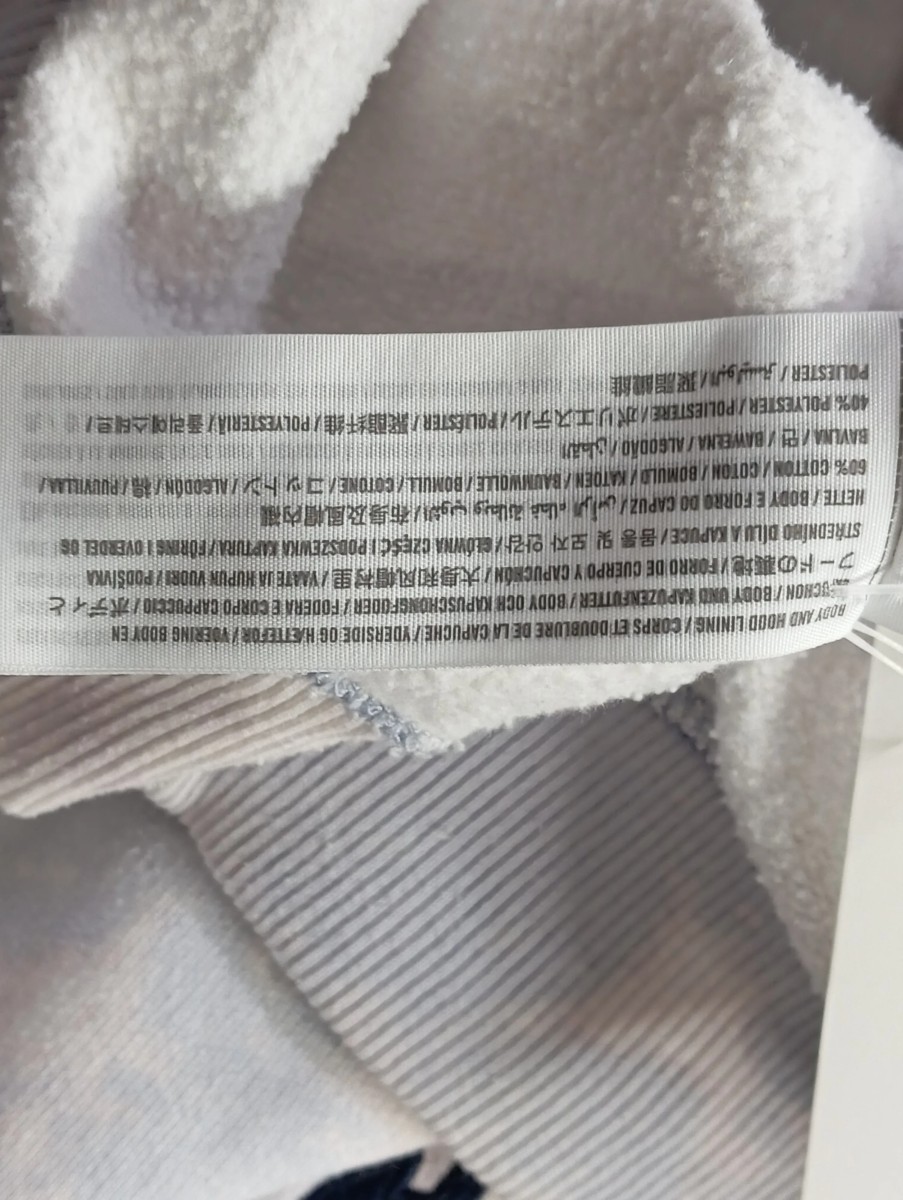 Hoodie Damen M Blau Logo Print Streetwear Baumwolle Polyester - Bild 3