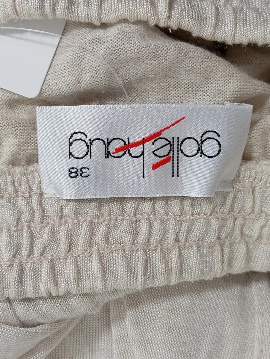 A-Linienrock Midirock Beige Gr. 38 M Baumwolle Vintage Gebraucht - Bild 3