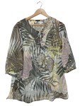 Vorschaubild 1 von Gerry Weber Transparenz-Blusen khaki Größe 40