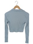 Vorschaubild 2 von H&M Cropped Pullover blau Größe 36