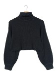 Vorschaubild 1 von H&M Cropped Pullover schwarz Größe 34