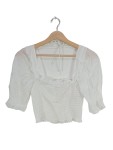 Vorschaubild 1 von H&M Cropped Tops weiß Größe 34