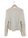 Vorschaubild 2 von H&M Grobstrickpullover wollweiß Größe 36