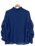 Vorschaubild 1 von H&M Langarm-Blusen blau Größe 38