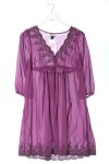Vorschaubild 1 von H&M Empirekleid lila-schwarz Gr. 38 elegant