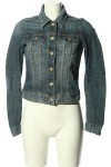 Vorschaubild 1 von H&M Jeansjacke blau Gr. 34 Casual Look Abnäher Metallknöpfe