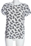 Vorschaubild 1 von H&M Kurzarm-Bluse weiß-schwarz Gr. 36 Viskose