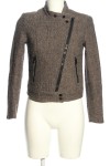 Vorschaubild 1 von H&M Kurzjacke Damen Braun Schwarz Melange Gr. 34 Wolle Viskose Mix