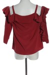 Vorschaubild 2 von H&M Langarm-Blusen rot Größe 34