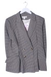 Vorschaubild 1 von H&M Long-Blazer Karomuster Business-Look Damen Gr. 38 schwarz