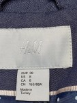 Vorschaubild 3 von H&M Long-Blazer blau Größe 38