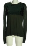 Vorschaubild 1 von H&M Strickpullover Pailletten Glanz khaki Gr. 36 Casual Street