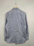 Vorschaubild 2 von Herren Business Hemd Blau Kariert Langarm Gr. 52 Slim Fit Baumwolle