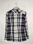 Vorschaubild 4 von Herren Freizeithemd Kariert Blau Baumwolle Gr. 50 L Langarm Casual