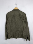 Vorschaubild 5 von Herren Freizeithemd Stehkragen Slim Fit Oliv Gr. 50 L Casual