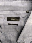 Vorschaubild 4 von Herren Business Hemd Slim Fit Gr. 52 blau kariert Langarm