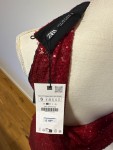 Vorschaubild 7 von Damen Cocktailkleid Pailletten Asymmetrisch Rot Gr. 36 S Festlich