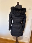 Vorschaubild 3 von Damen Steppjacke Winterjacke Kapuze Fellbesatz Schwarz Gr. 34 XS