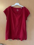 Vorschaubild 3 von Damen T-Shirt Organic Cotton Rot Gr. 40 L Basic Kurzarm