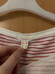 Vorschaubild 2 von Damen Pullover Rosa Gestreift Schriftzug Gr. 38 M Casual