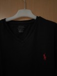 Vorschaubild 2 von T-Shirt Damen V-Ausschnitt Schwarz Gr. 36 S Logo Basic