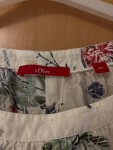 Vorschaubild 3 von Damen Bluse Weiß Blumenmuster Lochmuster Gr. 40 L