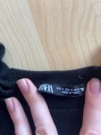Vorschaubild 2 von Freizeitkleid Damen Gr. 36 S Schwarz Rippstrick Rüschen