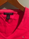 Vorschaubild 3 von Damen Pullover V-Ausschnitt Langarm Pink Gr. 34 XS