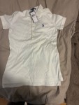 Vorschaubild 2 von Damen Poloshirt Weiß Gr. 36/S Klassisch Baumwolle Kurzarm