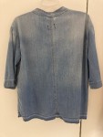 Vorschaubild 4 von Damen Jeans Bluse Blau Gr. 38 M 3, 4-Arm V-Ausschnitt Casual