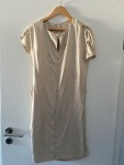Vorschaubild 3 von Damen Cocktailkleid Festliches Kleid Beige Gr. 34 XS Raffungen