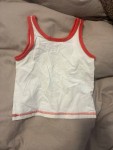Vorschaubild 4 von Kinder Top Tanktop Gr. 92 Weiß Logo Print Casual