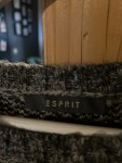 Vorschaubild 2 von Damen Strickpullover Pullover Grau Gr. 38 M Gestreift Rüschen