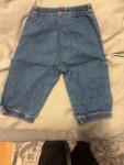 Vorschaubild 3 von Cargohose Kinder Mädchen Blau Gr. 74 Blumen Stickerei Jeans