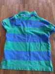 Vorschaubild 4 von Kinder Poloshirt Gr. 110, 116 Blau Gestreift Kurzarm Logo