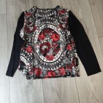 Vorschaubild 5 von Damen Pullover Gr. 38 M Mehrfarbig Blumenmuster Langarm