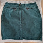 Vorschaubild 3 von Damen Cordrock Grün Gr. 36 S Casual Midirock