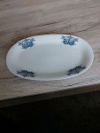 Vorschaubild 6 von Servierteller Oval Porzellan Weiß Blau Blumenmuster 29 cm